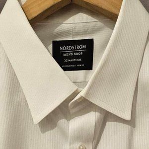 Nordstrom Men's Shop Long-sleeved White Dress Shirt